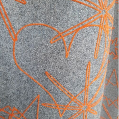 Indigo-Diffusion-rideau-pap-etoile des neiges-gris-orange